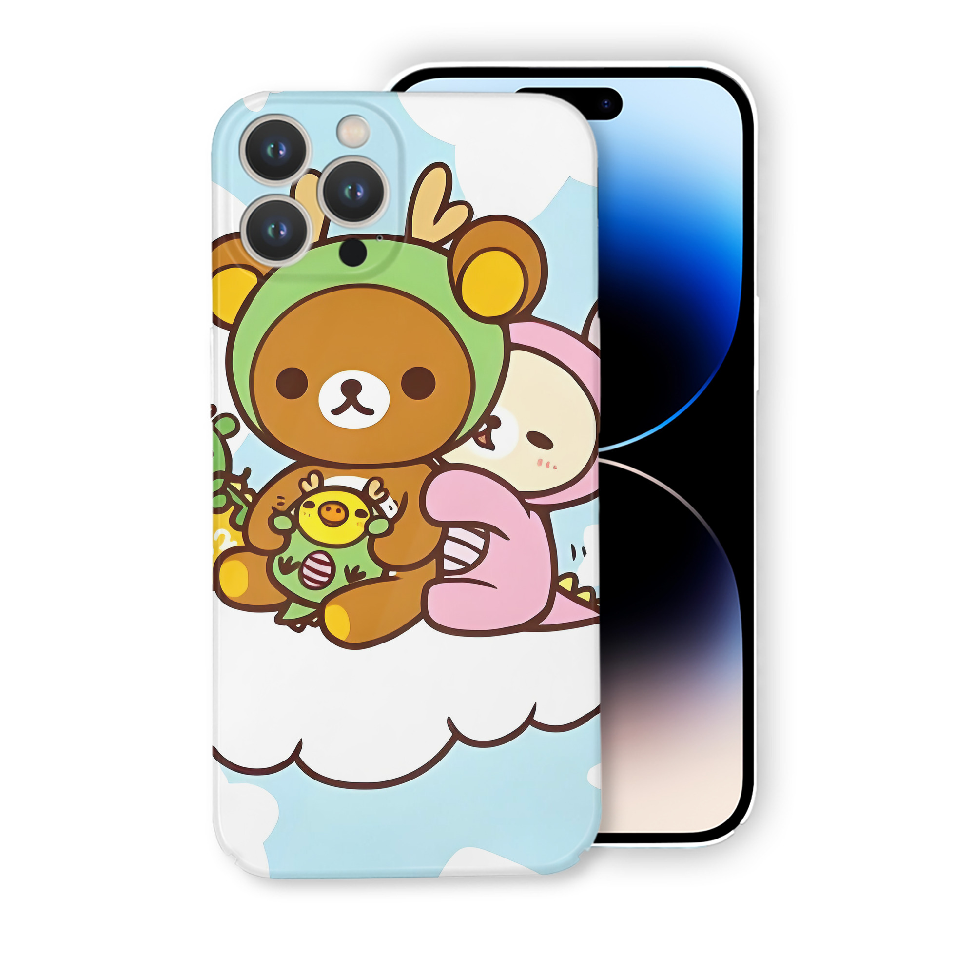 （画像用） リラックマ リラックマ キイロイトリ Rilakkuma Korilakkuma Kiiroitori 【iPhone 14シリーズ対応】ハードケース